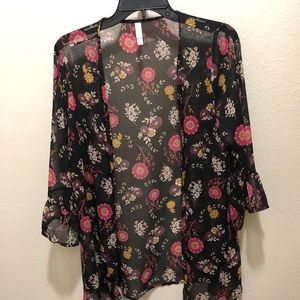 Floral lightweight cardigan